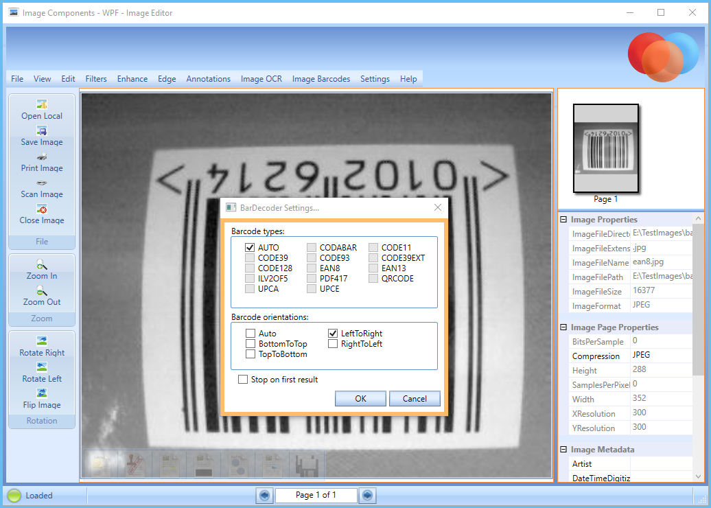 ImgBarDecoder viewer